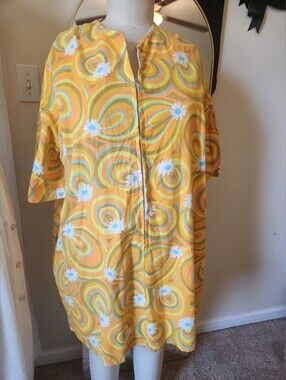 Vintage 1960s House Dress PLUS SIZE
